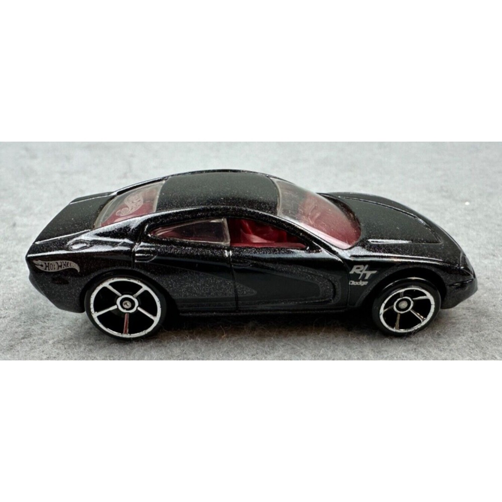 2011 HOT WHEELS 1999 Dodge Charger R/T HTF Black Red Interior 1:64